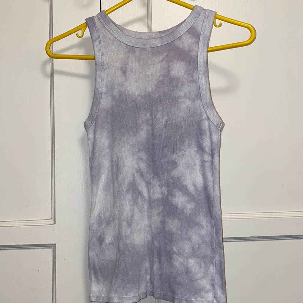 A New Day Small Lavender Tie Dye Tank Top